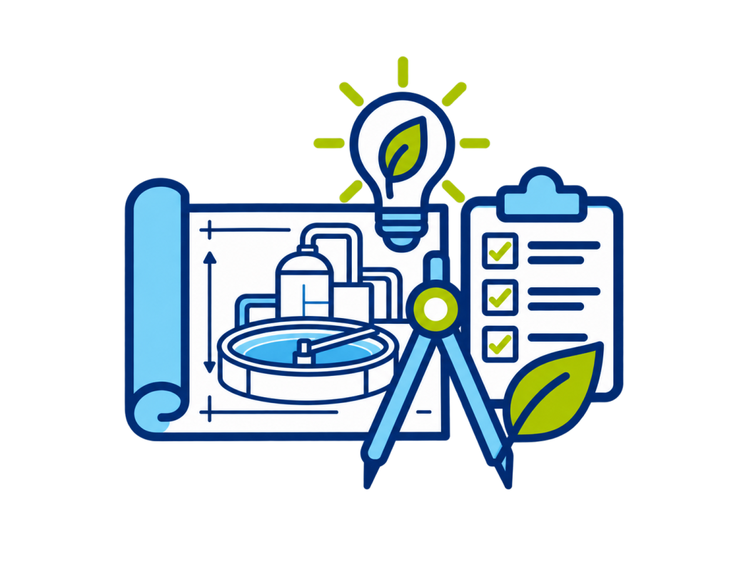 Engineering design for efficient wastewater treatment systems
