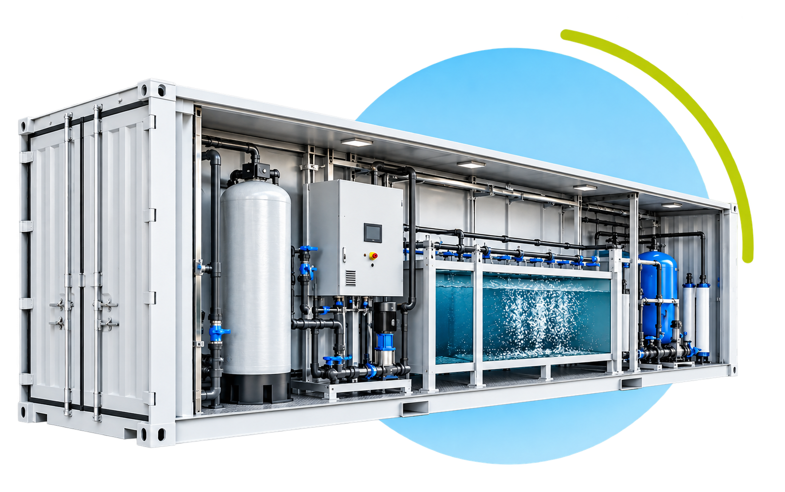 Containerized AAA wastewater treatment solution