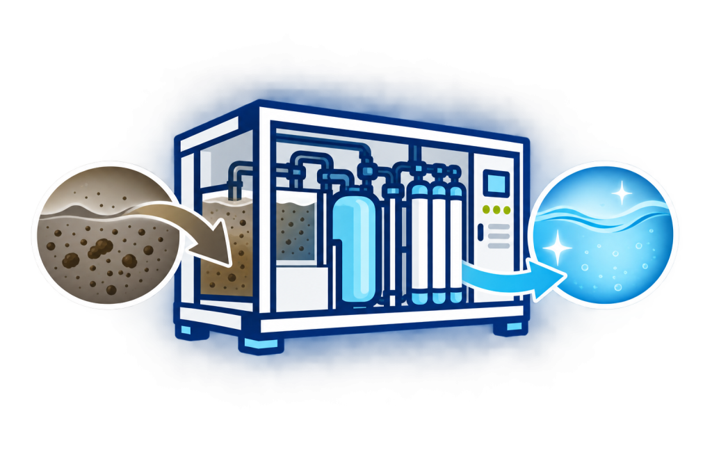 EcoWash Recover multi-stage wash water treatment